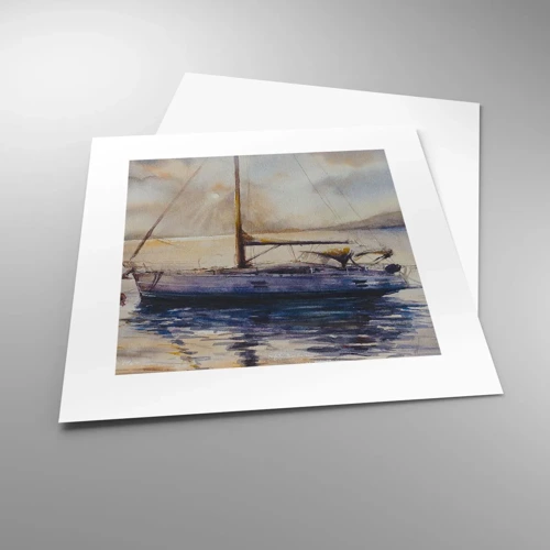 Poster - Abend in der Bucht - 30x30 cm