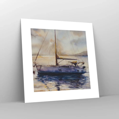 Poster - Abend in der Bucht - 30x30 cm