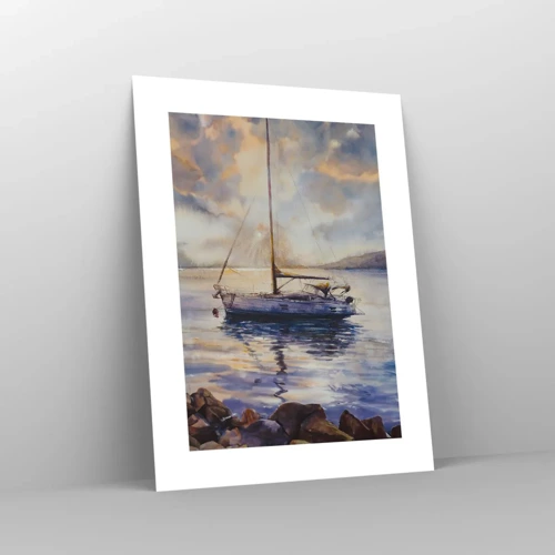 Poster - Abend in der Bucht - 30x40 cm