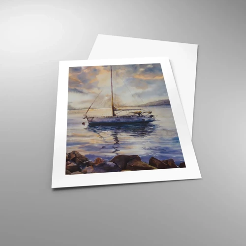 Poster - Abend in der Bucht - 40x50 cm