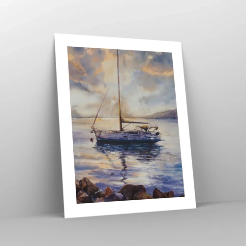 Poster - Abend in der Bucht - 40x50 cm