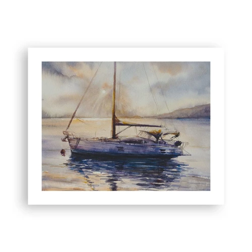 Poster - Abend in der Bucht - 50x40 cm