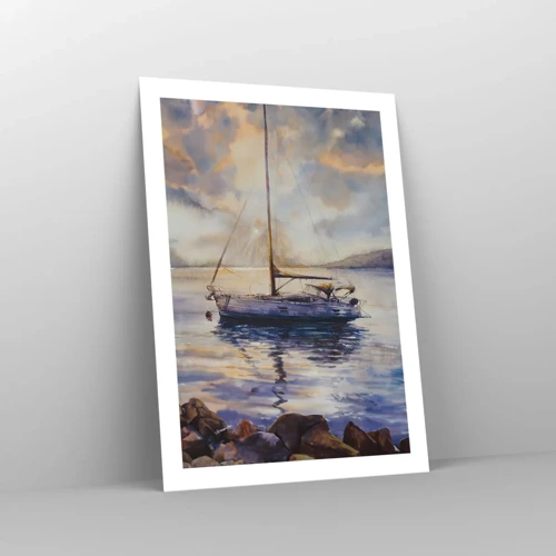 Poster - Abend in der Bucht - 50x70 cm