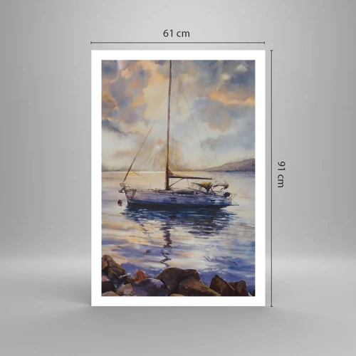 Poster - Abend in der Bucht - 61x91 cm