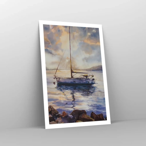 Poster - Abend in der Bucht - 61x91 cm