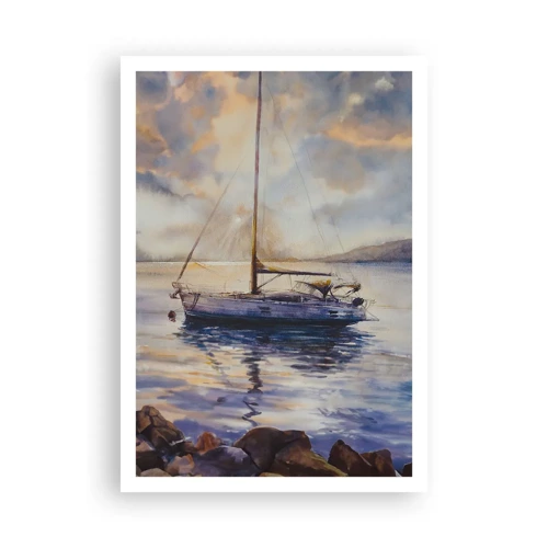 Poster - Abend in der Bucht - 70x100 cm