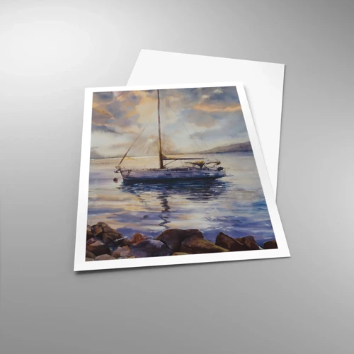 Poster - Abend in der Bucht - 70x100 cm