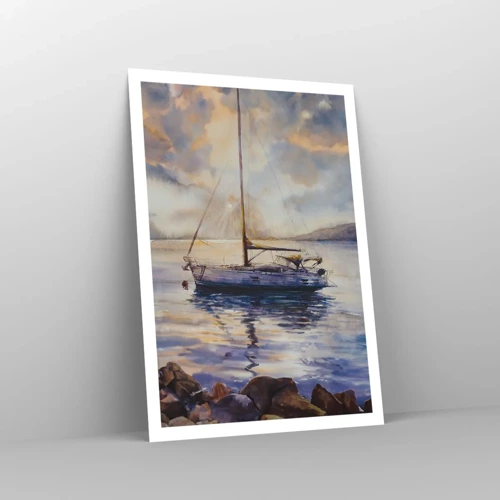 Poster - Abend in der Bucht - 70x100 cm