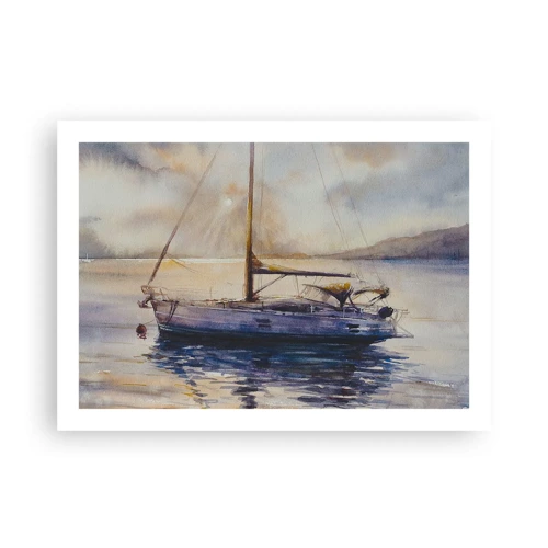 Poster - Abend in der Bucht - 70x50 cm