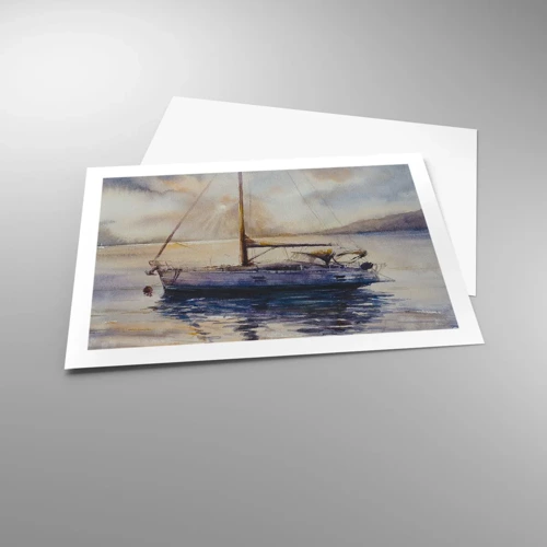 Poster - Abend in der Bucht - 70x50 cm