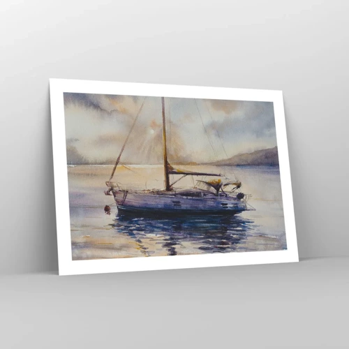 Poster - Abend in der Bucht - 70x50 cm