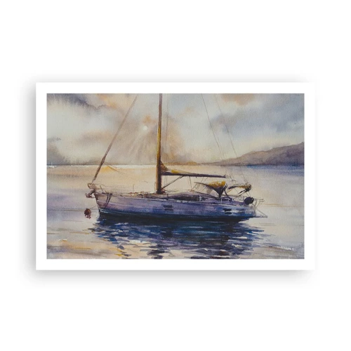 Poster - Abend in der Bucht - 91x61 cm