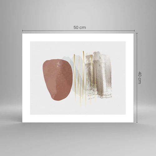 Poster - Abstrakte Kolonnade - 50x40 cm