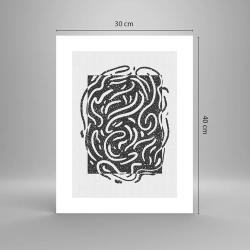 Poster - Abstraktion: Freudentanz - 30x40 cm