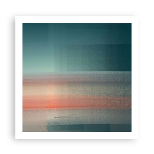 Poster - Abstraktion: Lichtwellen - 60x60 cm