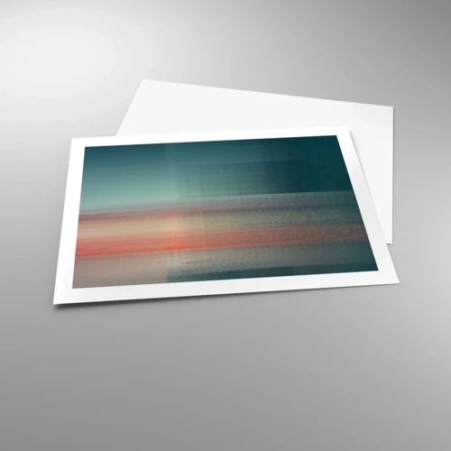 Poster - Abstraktion: Lichtwellen - 70x50 cm