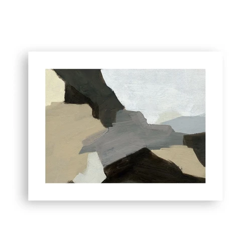 Poster - Abstraktion: Scheideweg des Graus - 40x30 cm