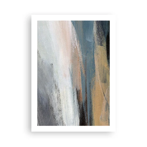 Poster - Abstraktion: nördliche Landschaft - 50x70 cm