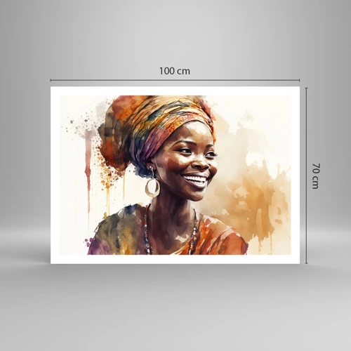 Poster - Afrikanische Königin - 100x70 cm