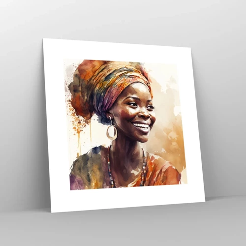 Poster - Afrikanische Königin - 30x30 cm