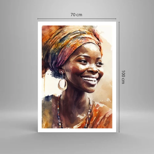 Poster - Afrikanische Königin - 70x100 cm