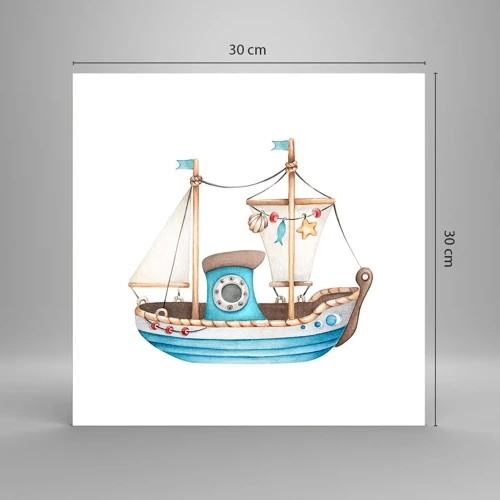 Poster - Ahoi, Abenteuer! - 30x30 cm