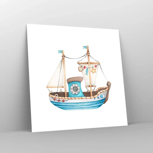 Poster - Ahoi, Abenteuer! - 30x30 cm