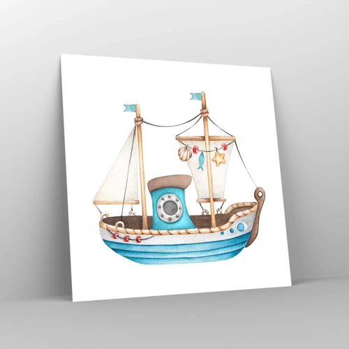 Poster - Ahoi, Abenteuer! - 40x40 cm