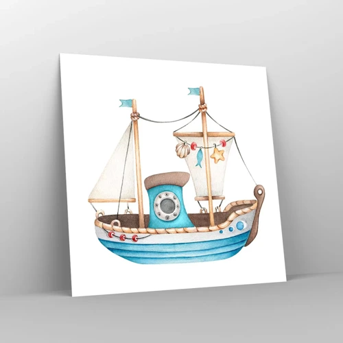 Poster - Ahoi, Abenteuer! - 50x50 cm