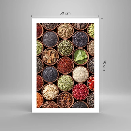 Poster - Alle Aromen der Welt - 50x70 cm