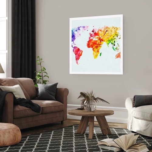 Poster - Alle Farben der Welt - 50x50 cm