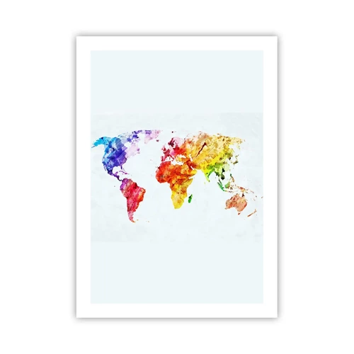 Poster - Alle Farben der Welt - 50x70 cm