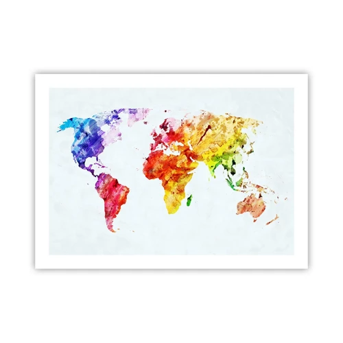 Poster - Alle Farben der Welt - 70x50 cm