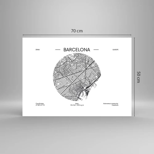 Poster - Anatomie von Barcelona - 70x50 cm