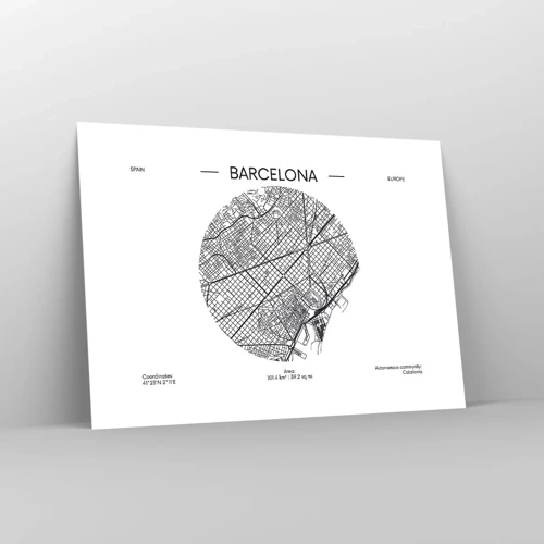 Poster - Anatomie von Barcelona - 70x50 cm