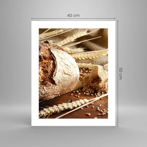 Poster - Appetitanregend, duftend, knackig - 40x50 cm