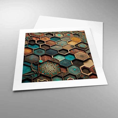 Poster - Arabische Ornamente – Variation - 40x40 cm