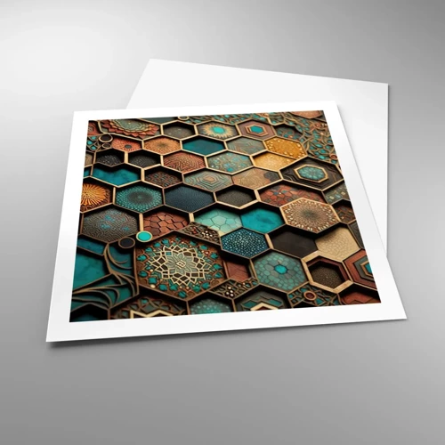 Poster - Arabische Ornamente – Variation - 60x60 cm