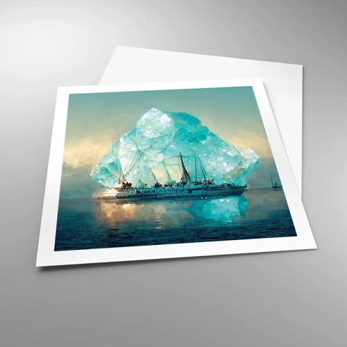 Poster - Arktischer Diamant - 60x60 cm