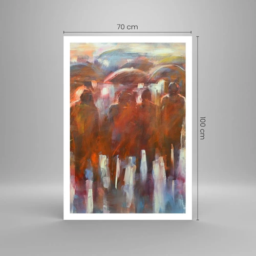 Poster - Auch bei Regen und Nebel - 70x100 cm