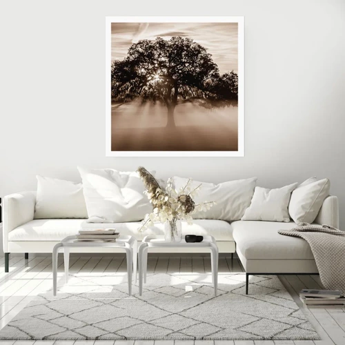 Poster - Baum der guten Nachrichten  - 30x30 cm