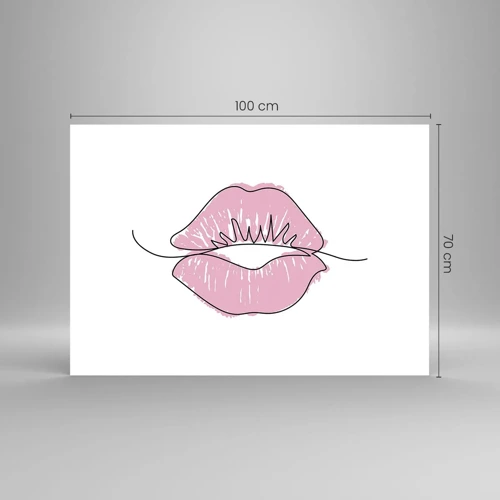 Poster - Bereit zum Küssen? - 100x70 cm