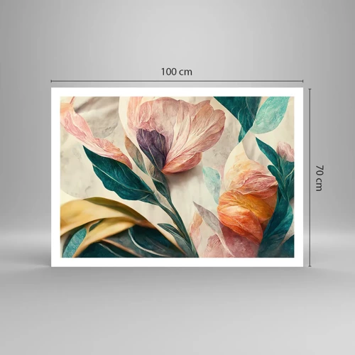Poster - Blumen der südlichen Inseln - 100x70 cm