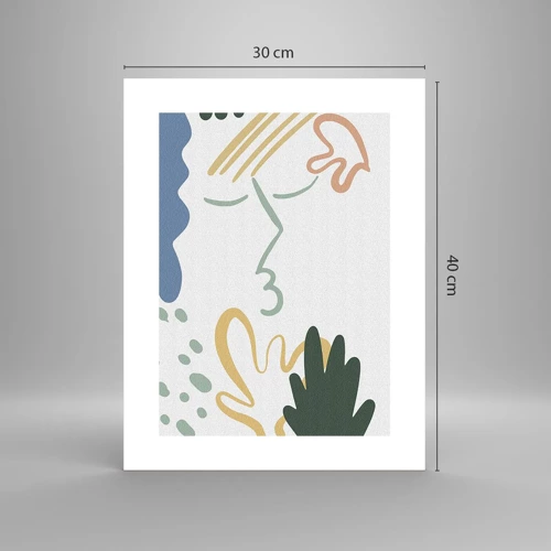 Poster - Blumenkuss - 30x40 cm