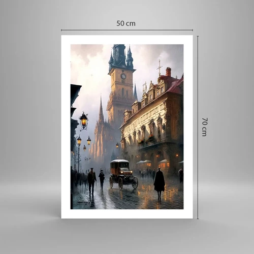 Poster - Charme eines Prager Abends - 50x70 cm