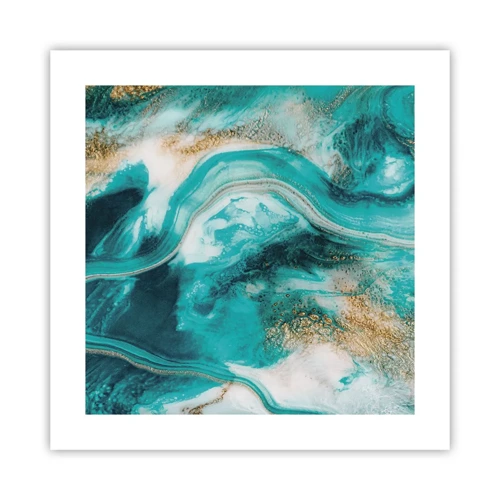 Poster - Der Fluss aus Gold - 40x40 cm