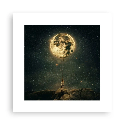 Poster - Der Mann, der den Mond gestohlen hat - 30x30 cm