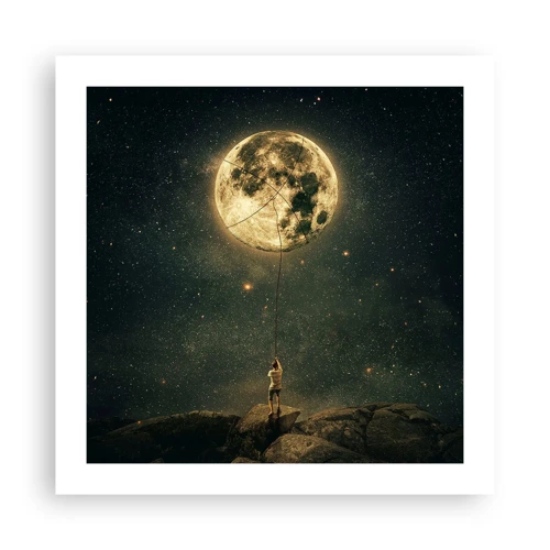 Poster - Der Mann, der den Mond gestohlen hat - 50x50 cm