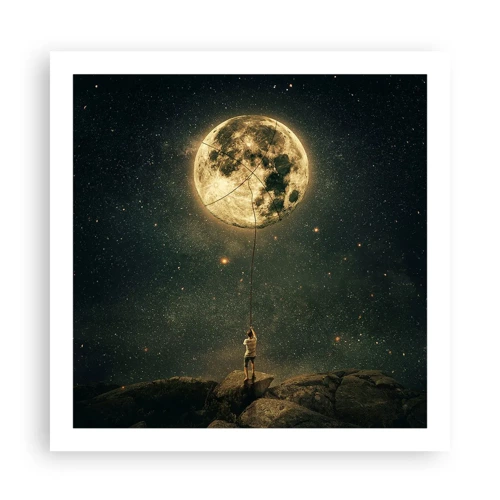 Poster - Der Mann, der den Mond gestohlen hat - 60x60 cm