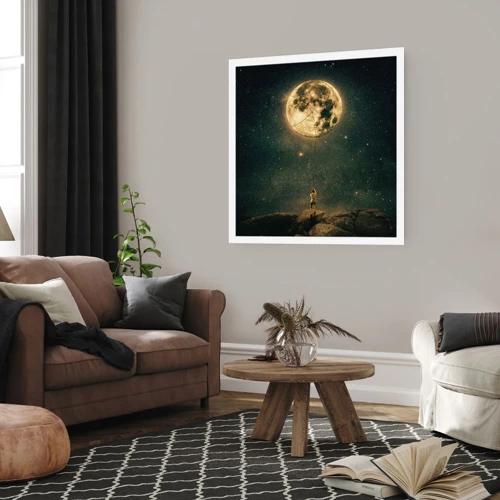 Poster - Der Mann, der den Mond gestohlen hat - 60x60 cm